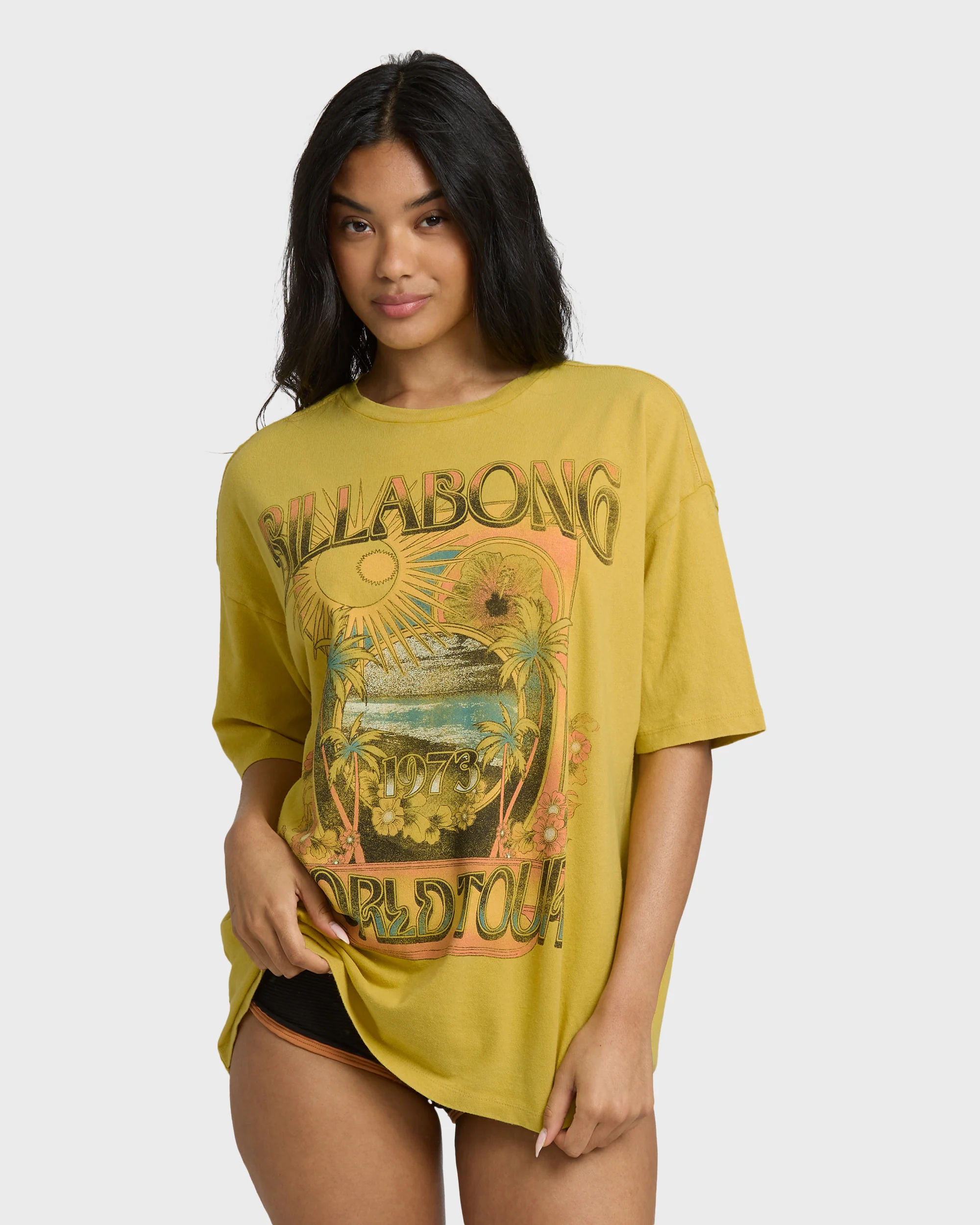 Between Night And Dawn Short Sleeve T-Shirt - Dark Citron - Image 2
